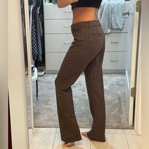 Express Barely Boot Columnist Mid-rise Plaid Business Pants